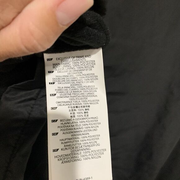 511 Tactical | Coat Jacket Black Lined Packable Front Zip Pockets- Size Large - Picture 7 of 10